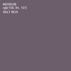#6D5E6B - Salt Box Color Image